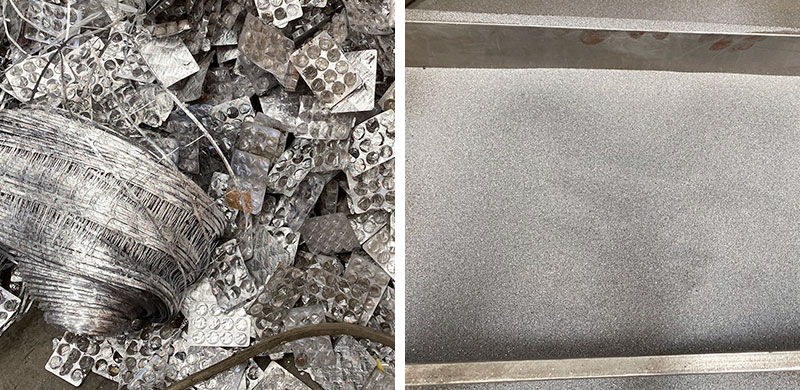 aluminum package and aluminum powder