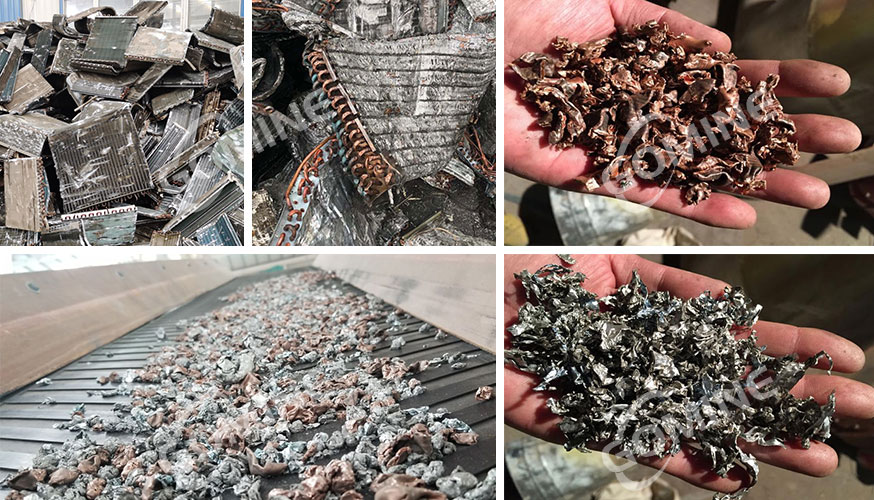 Recyclinglinie für Schrottkühler