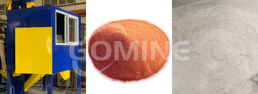 electrostatic separator, copper powder, and non-metal powder