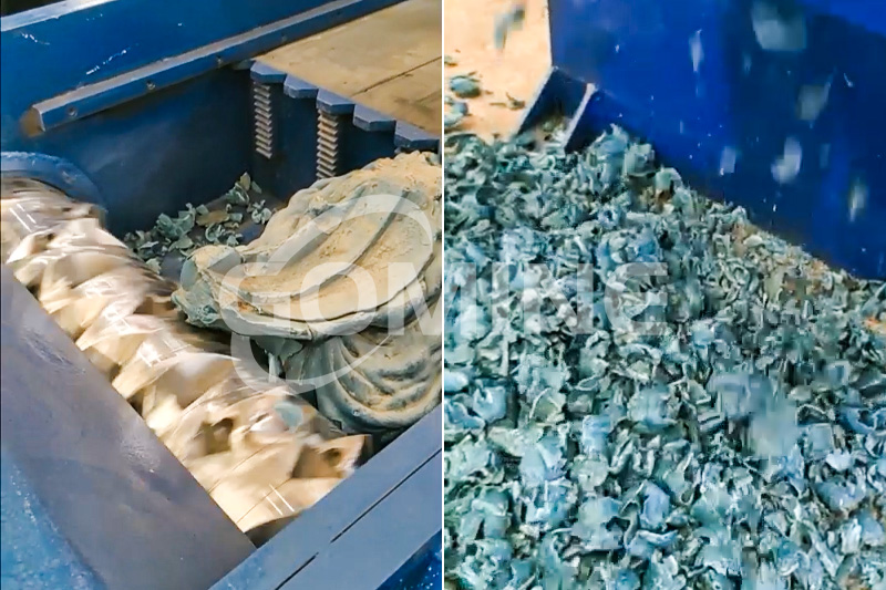 single shaft plastic shredder